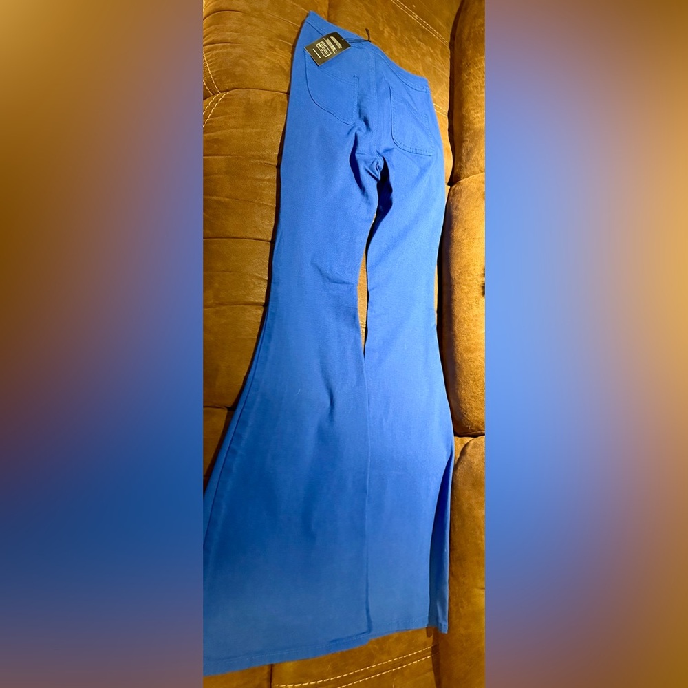 JC - Jeans Royal Blue Stretch Bootcut Pants Women’s Size M NWT - Picture 7 of 9